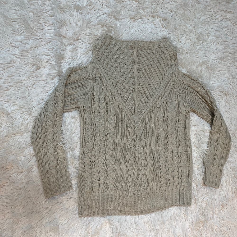 Mi ami’ Cold Shoulder Cable Knit Sweater - Picture 2 of 3